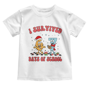 67 Six Seven Christmas Meme Toddler T Shirt I Survived Days Of School TS14 White Print Your Wear