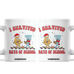 67 Six Seven Christmas Meme Coffee Mug I Survived Days Of School TS14 White Print Your Wear