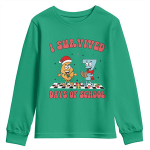 67 Six Seven Christmas Meme Youth Sweatshirt I Survived Days Of School TS14 Irish Green Print Your Wear