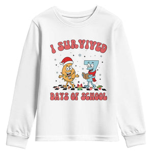 67 Six Seven Christmas Meme Youth Sweatshirt I Survived Days Of School TS14 White Print Your Wear