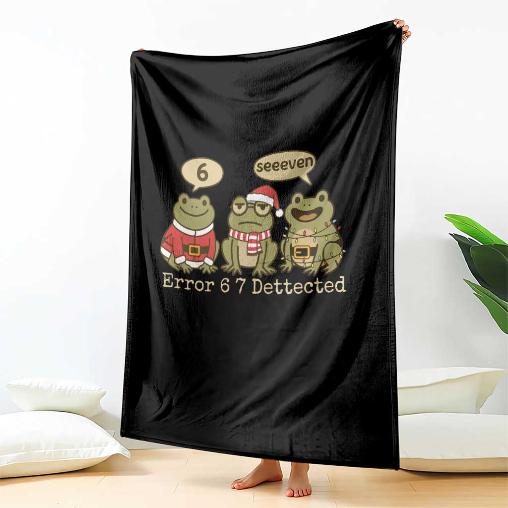 67 Six Seven Christmas Meme Throw Blanket Funny Frog Christmas Xmas TS14 Print Your Wear