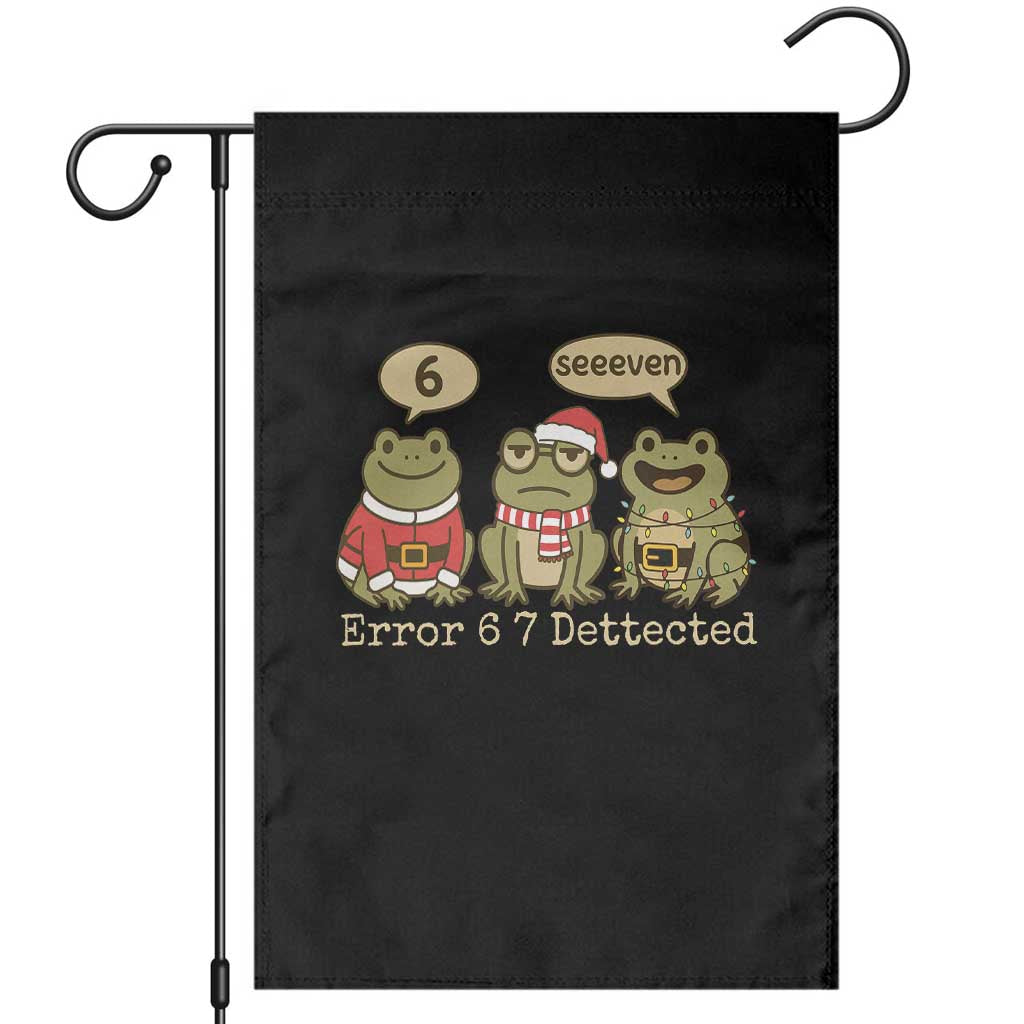 67 Six Seven Christmas Meme Garden Flag Funny Frog Christmas Xmas TS14 Black Print Your Wear