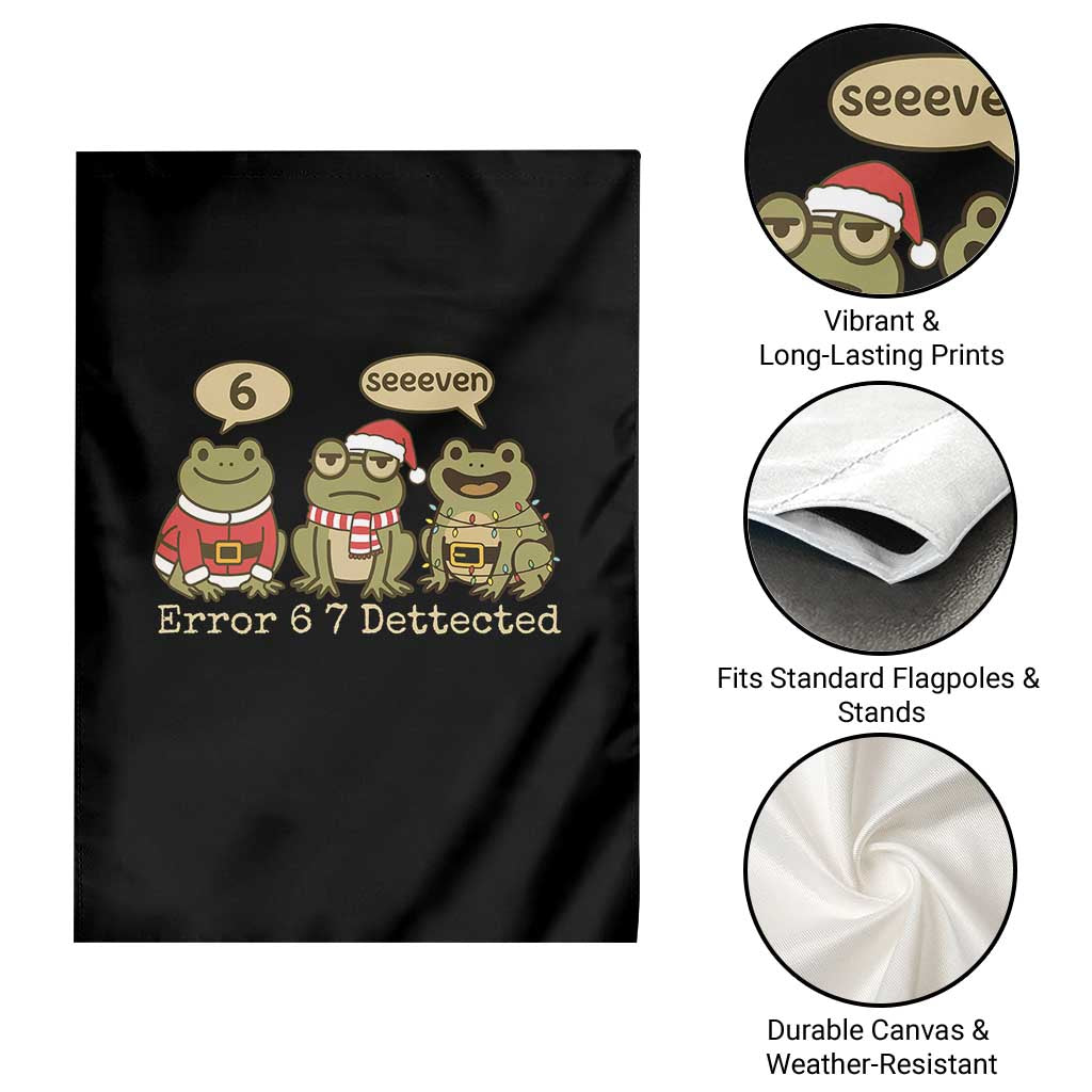 67 Six Seven Christmas Meme Garden Flag Funny Frog Christmas Xmas TS14 Print Your Wear