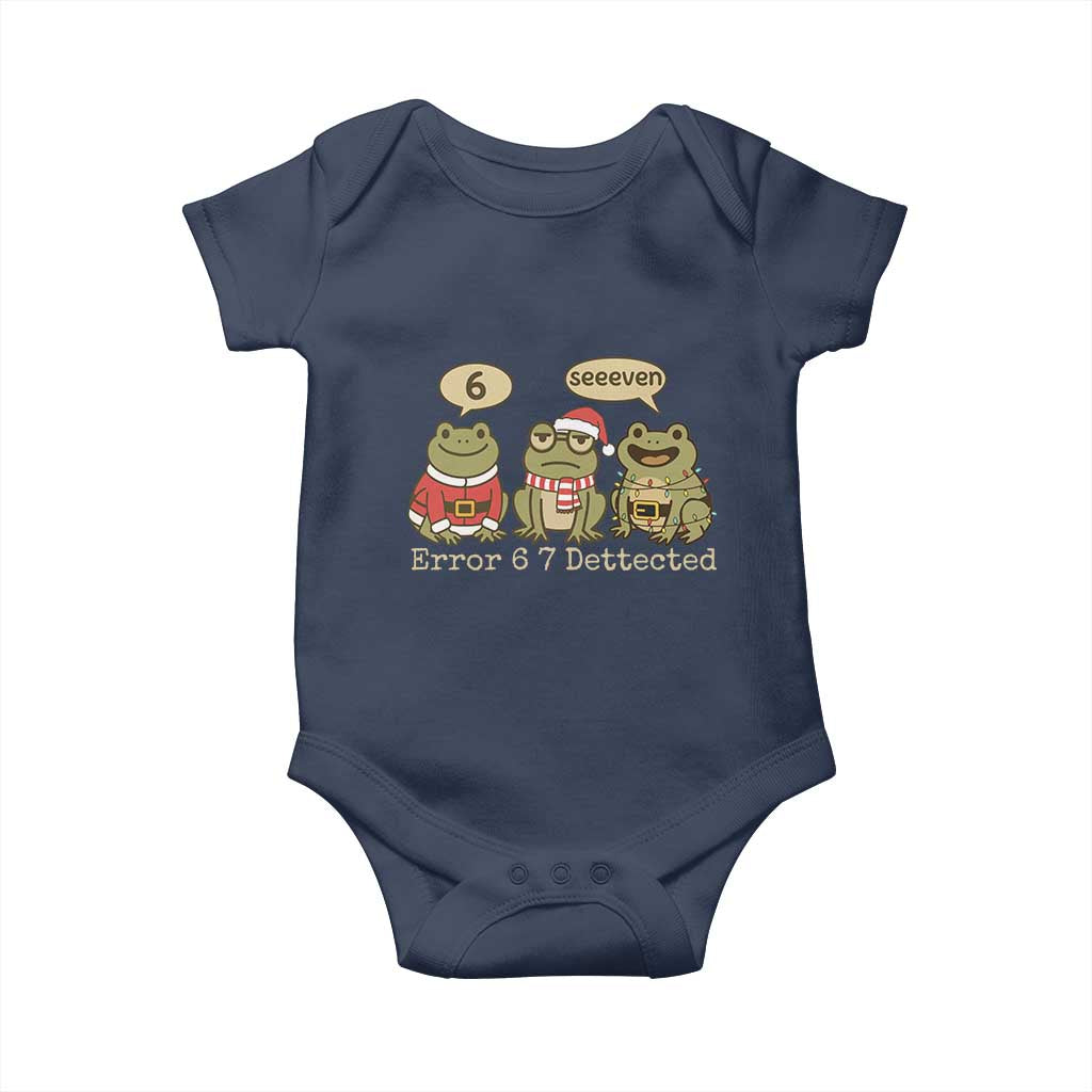 67 Six Seven Christmas Meme Baby Onesie Funny Frog Christmas Xmas TS14 Navy Print Your Wear