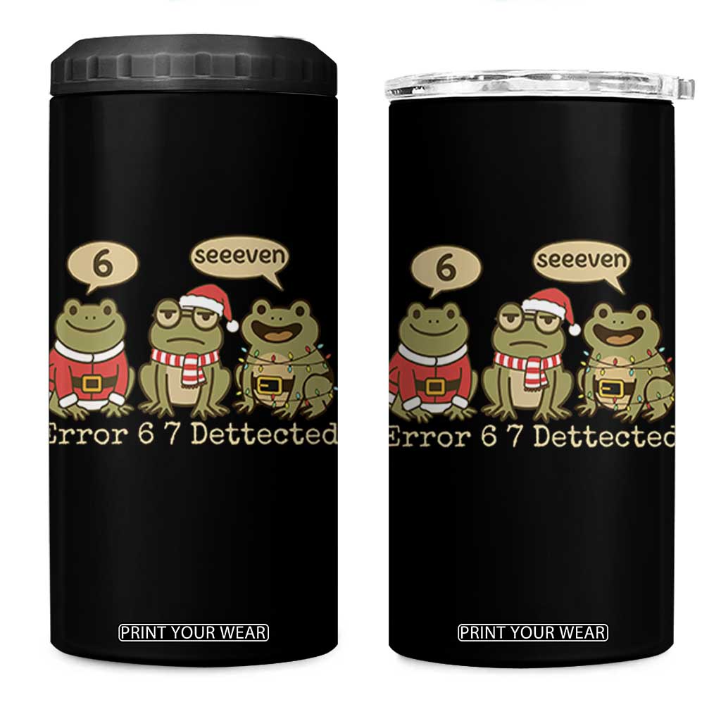 67 Six Seven Christmas Meme 4 in 1 Can Cooler Tumbler Funny Frog Christmas Xmas TS14 One Size: 16 oz Black Print Your Wear
