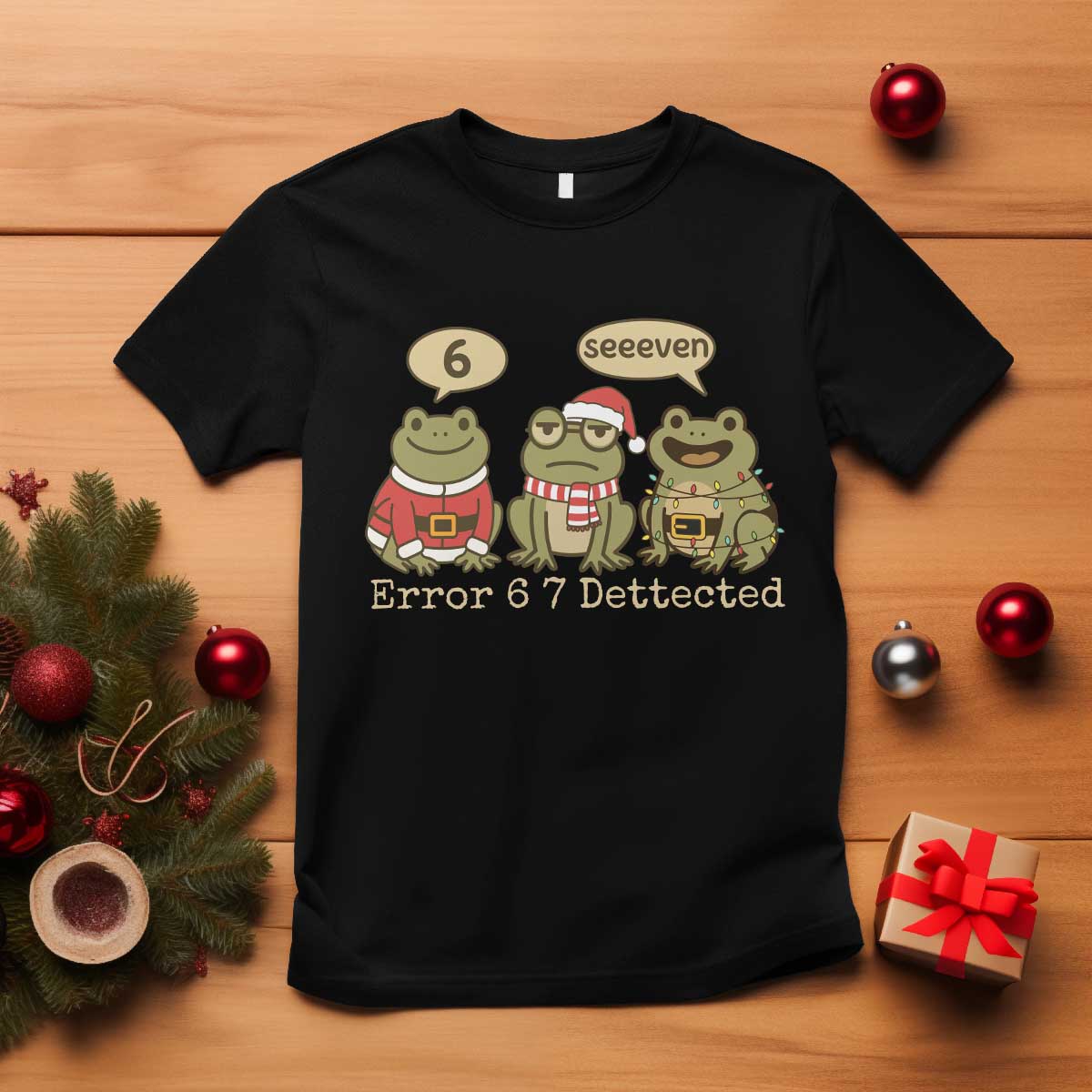 67 Six Seven Christmas Meme T Shirt Funny Frog Christmas Xmas TS14 Black Print Your Wear