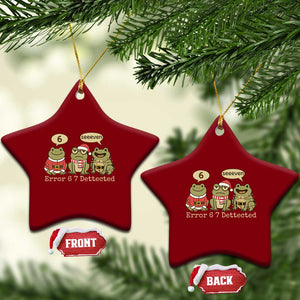 67 Six Seven Christmas Meme Ceramic Ornament Funny Frog Christmas Xmas TS14 Print Your Wear
