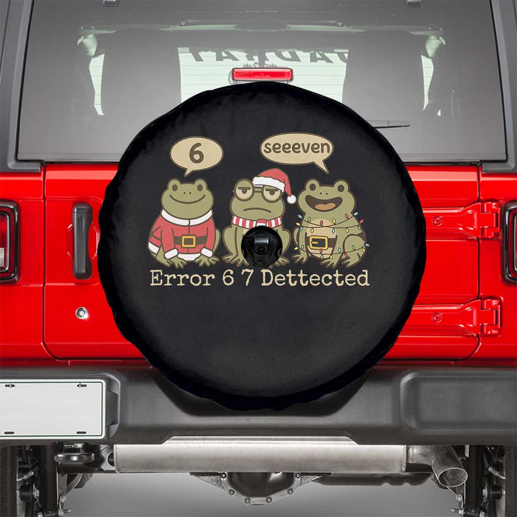 67 Six Seven Christmas Meme Spare Tire Cover Funny Frog Christmas Xmas TS14 Black Print Your Wear