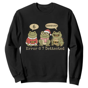 67 Six Seven Christmas Meme Sweatshirt Funny Frog Christmas Xmas TS14 Black Print Your Wear