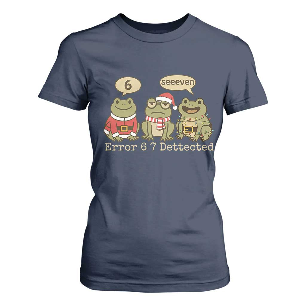 67 Six Seven Christmas Meme T Shirt For Women Funny Frog Christmas Xmas TS14 Navy Print Your Wear