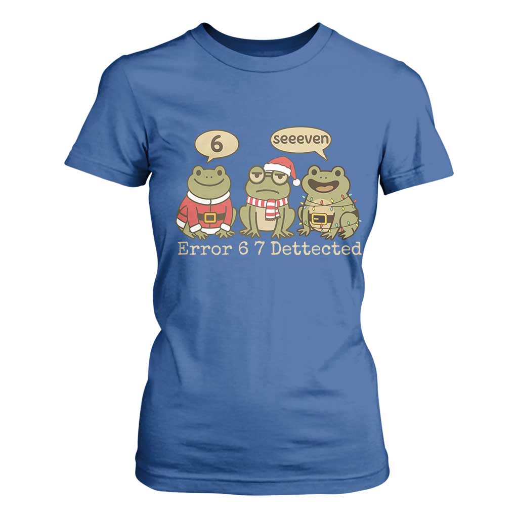 67 Six Seven Christmas Meme T Shirt For Women Funny Frog Christmas Xmas TS14 Royal Blue Print Your Wear