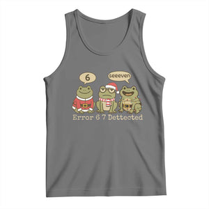 67 Six Seven Christmas Meme Tank Top Funny Frog Christmas Xmas TS14 Black Heather Print Your Wear