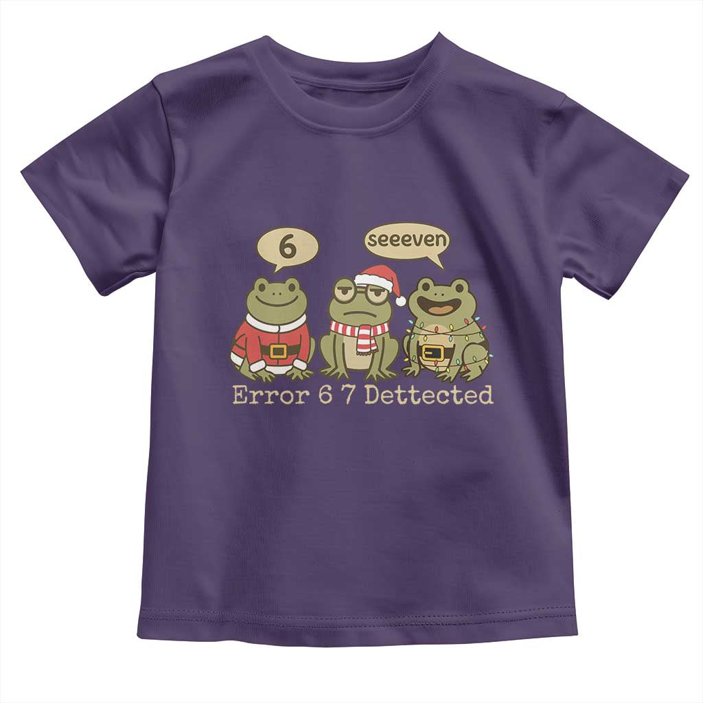 67 Six Seven Christmas Meme Toddler T Shirt Funny Frog Christmas Xmas TS14 Purple Print Your Wear