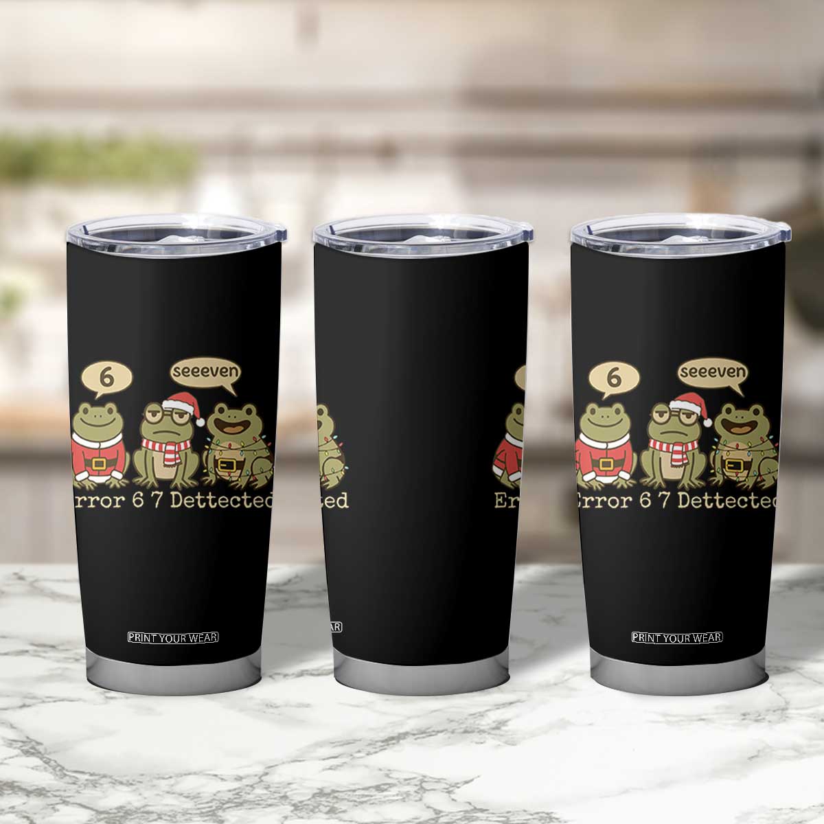 67 Six Seven Christmas Meme Tumbler Cup Funny Frog Christmas Xmas TS14 Print Your Wear