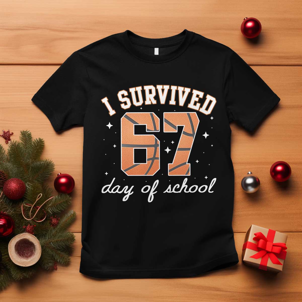 67 Six Seven Meme T Shirt I Survived Days Of School TS14 Black Print Your Wear