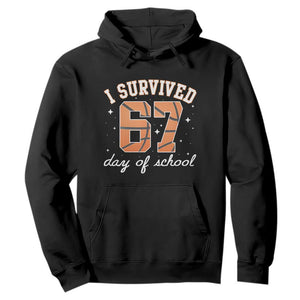 67 Six Seven Meme Hoodie I Survived Days Of School TS14 Black Print Your Wear