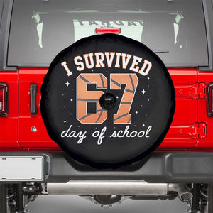 67 Six Seven Meme Spare Tire Cover I Survived Days Of School TS14 Black Print Your Wear