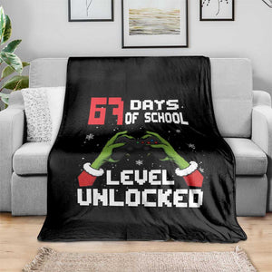 67 Six Seven Christmas Meme Throw Blanket Funny Elf Hand Video Game Xmas TS14 Print Your Wear