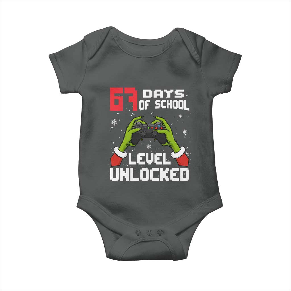 67 Six Seven Christmas Meme Baby Onesie Funny Elf Hand Video Game Xmas TS14 Dark Heather Print Your Wear