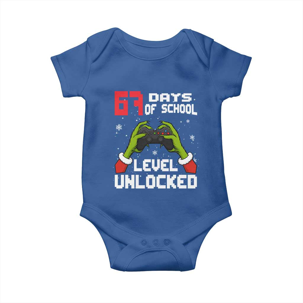 67 Six Seven Christmas Meme Baby Onesie Funny Elf Hand Video Game Xmas TS14 Royal Blue Print Your Wear
