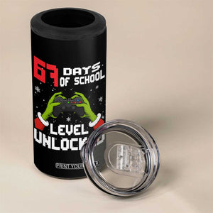 67 Six Seven Christmas Meme 4 in 1 Can Cooler Tumbler Funny Elf Hand Video Game Xmas TS14 Print Your Wear