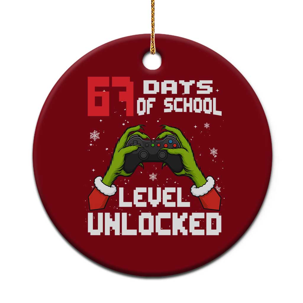 67 Six Seven Christmas Meme Ceramic Ornament Funny Elf Hand Video Game Xmas TS14 1pc Red Print Your Wear