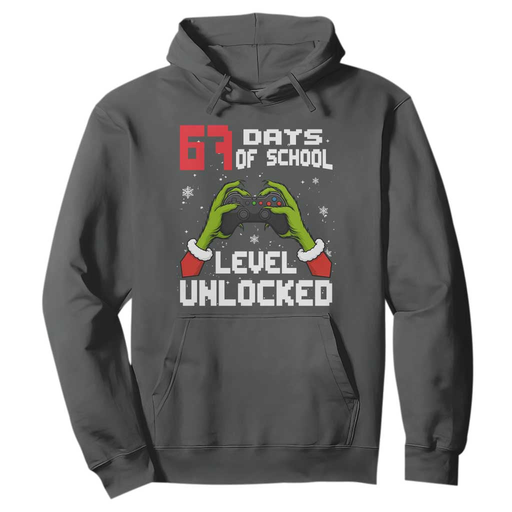 67 Six Seven Christmas Meme Hoodie Funny Elf Hand Video Game Xmas TS14 Dark Heather Print Your Wear