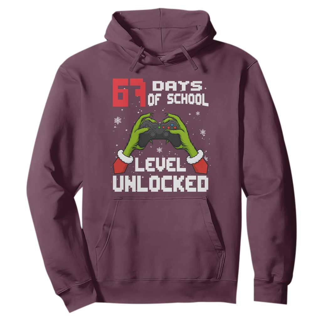 67 Six Seven Christmas Meme Hoodie Funny Elf Hand Video Game Xmas TS14 Maroon Print Your Wear