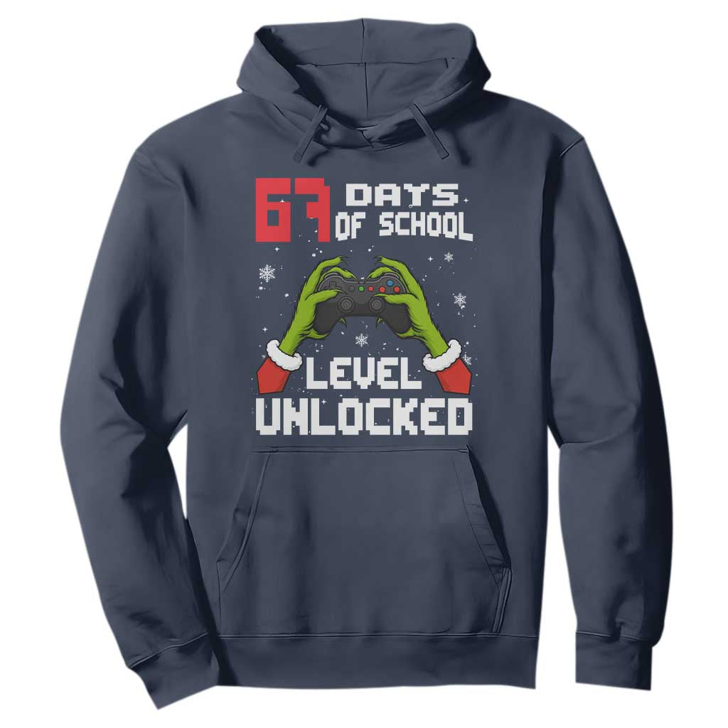 67 Six Seven Christmas Meme Hoodie Funny Elf Hand Video Game Xmas TS14 Navy Print Your Wear