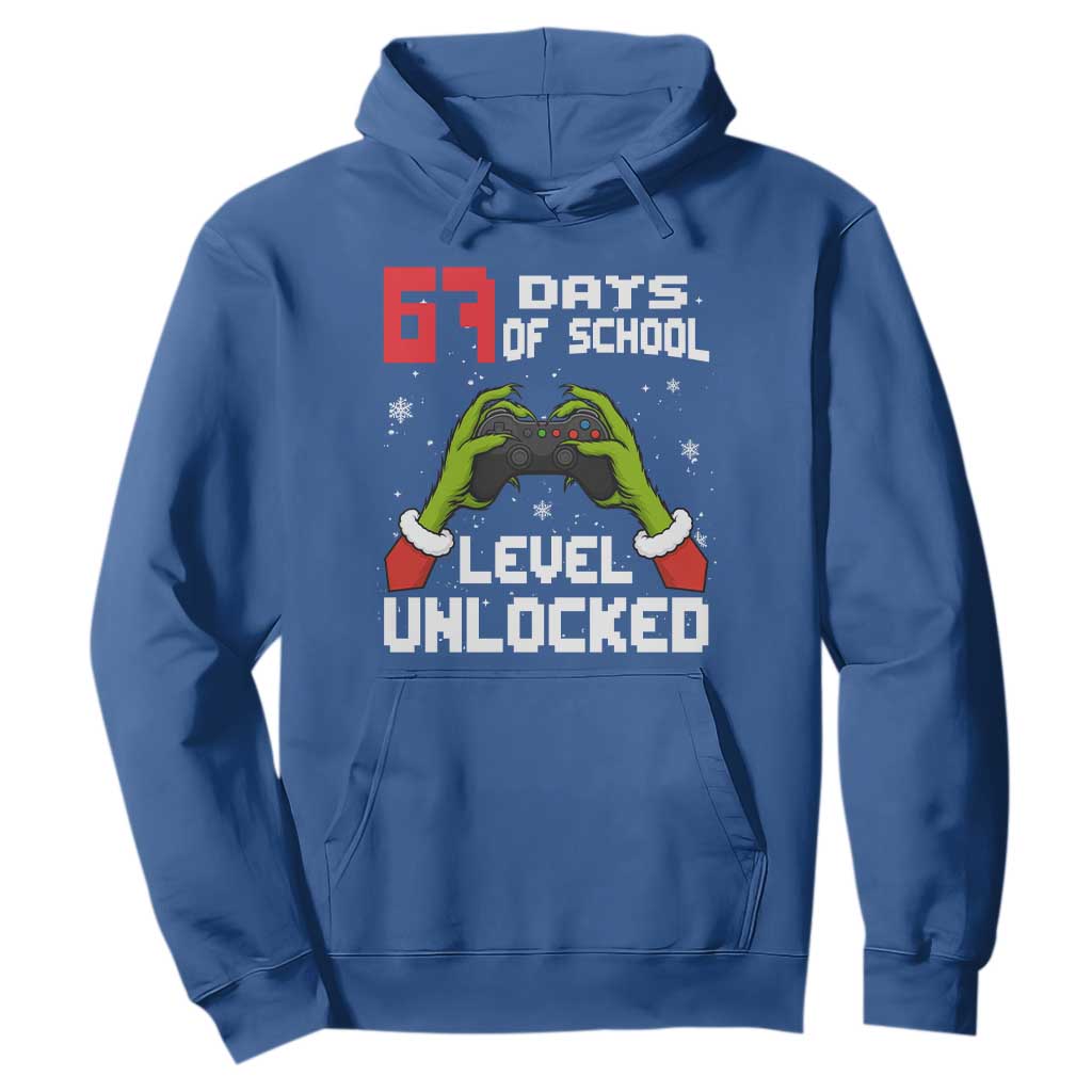 67 Six Seven Christmas Meme Hoodie Funny Elf Hand Video Game Xmas TS14 Royal Blue Print Your Wear