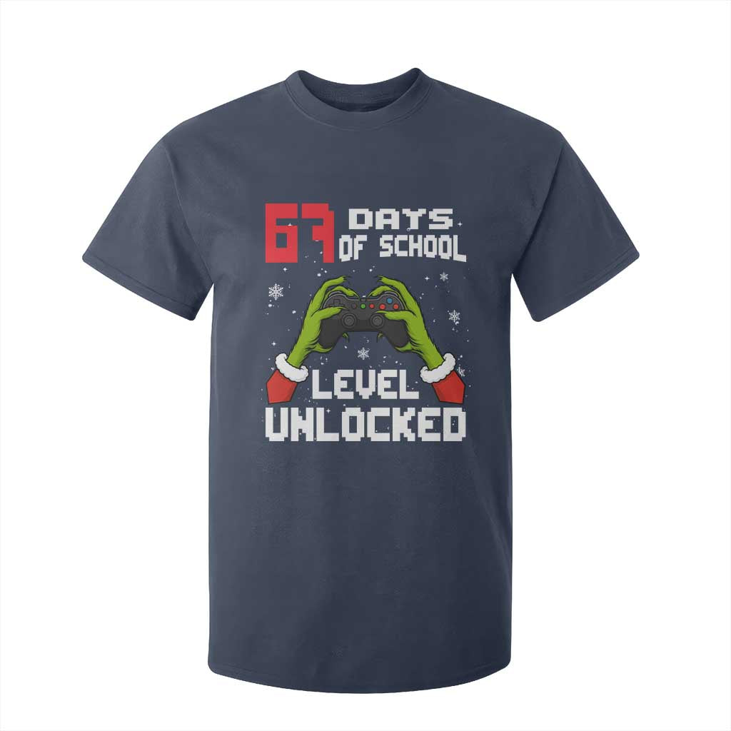 67 Six Seven Christmas Meme T Shirt For Kid Funny Elf Hand Video Game Xmas TS14 Navy Print Your Wear