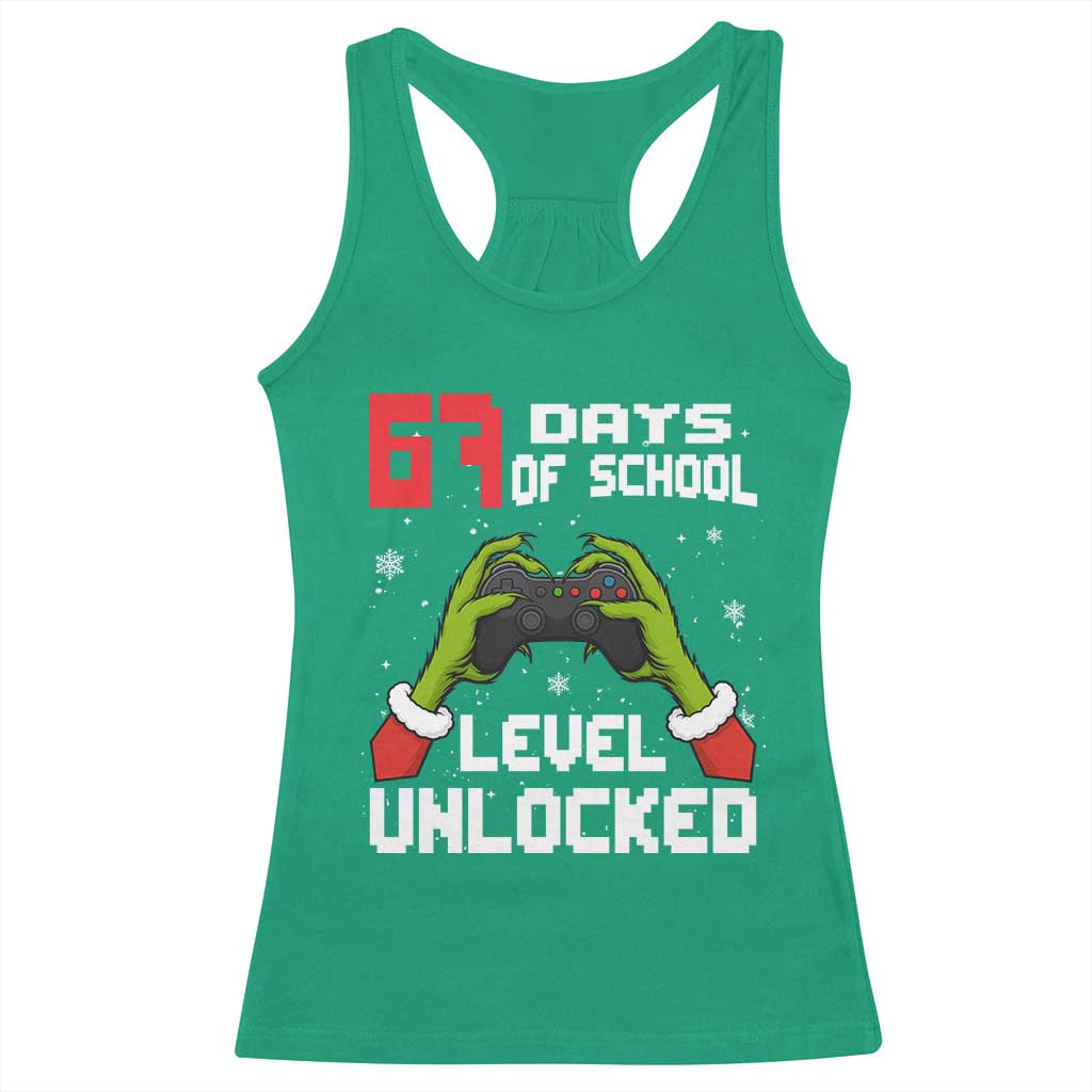 67 Six Seven Christmas Meme Racerback Tank Top Funny Elf Hand Video Game Xmas TS14 Irish Green Print Your Wear