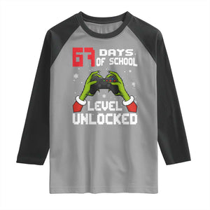 67 Six Seven Christmas Meme Raglan Shirt Funny Elf Hand Video Game Xmas TS14 Sport Gray Black Print Your Wear