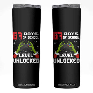 67 Six Seven Christmas Meme Skinny Tumbler Funny Elf Hand Video Game Xmas TS14 Black Print Your Wear