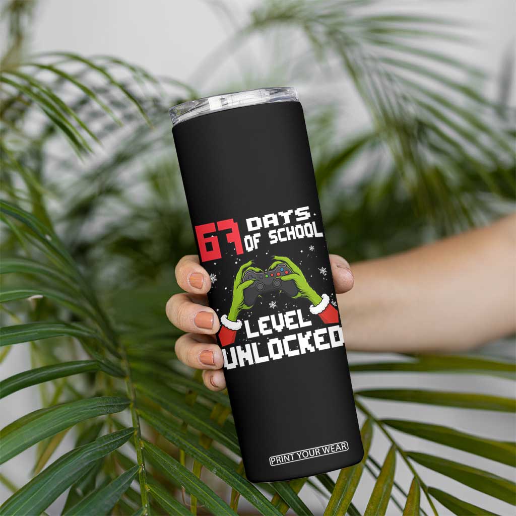 67 Six Seven Christmas Meme Skinny Tumbler Funny Elf Hand Video Game Xmas TS14 Print Your Wear
