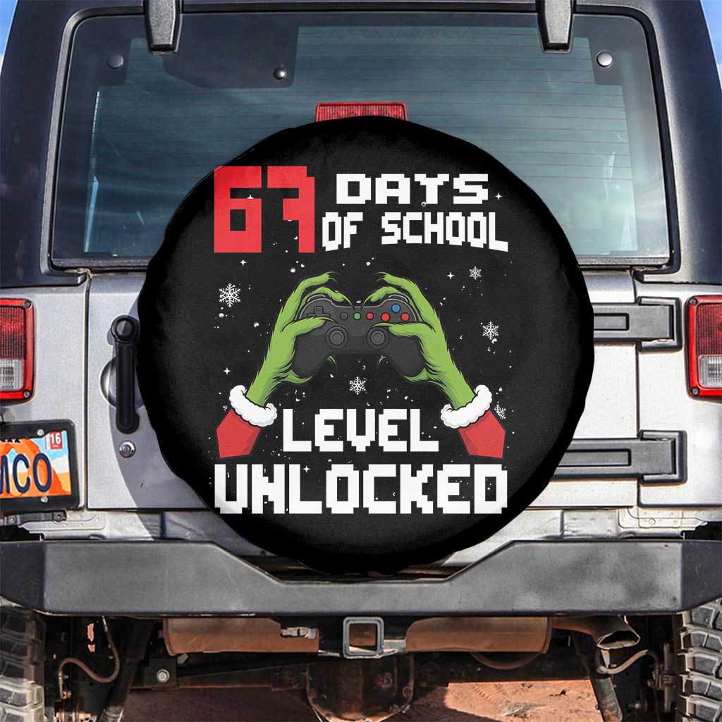 67 Six Seven Christmas Meme Spare Tire Cover Funny Elf Hand Video Game Xmas TS14 No hole Black Print Your Wear