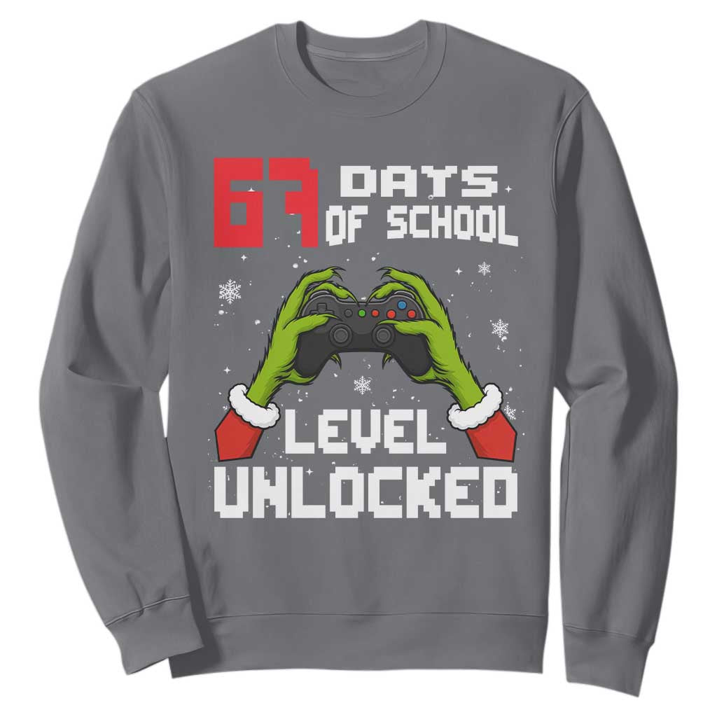 67 Six Seven Christmas Meme Sweatshirt Funny Elf Hand Video Game Xmas TS14 Charcoal Print Your Wear