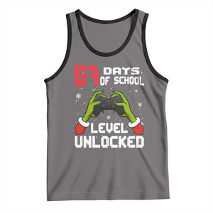 67 Six Seven Christmas Meme Tank Top Funny Elf Hand Video Game Xmas TS14 Deep Heather Black Print Your Wear