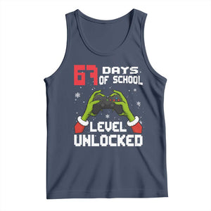 67 Six Seven Christmas Meme Tank Top Funny Elf Hand Video Game Xmas TS14 Navy Print Your Wear