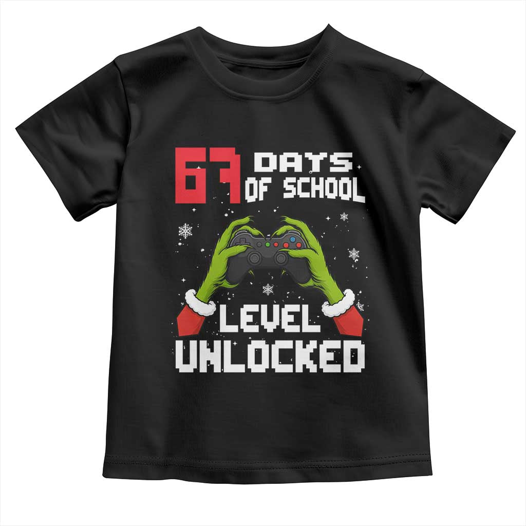 67 Six Seven Christmas Meme Toddler T Shirt Funny Elf Hand Video Game Xmas TS14 Black Print Your Wear