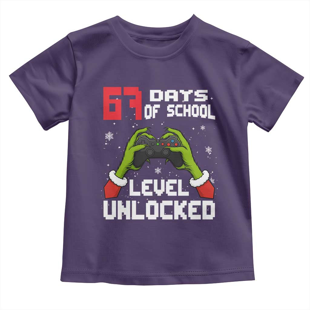 67 Six Seven Christmas Meme Toddler T Shirt Funny Elf Hand Video Game Xmas TS14 Purple Print Your Wear