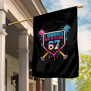 I Survived 67 Days Of School Baseball Ice Cream Garden Flag Funny Christmas Six Seven Meme TS14 Print Your Wear