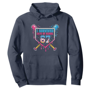 I Survived 67 Days Of School Baseball Ice Cream Hoodie Funny Christmas Six Seven Meme TS14 Navy Print Your Wear