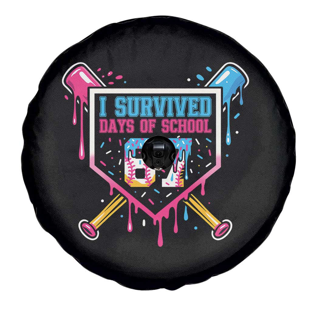 I Survived 67 Days Of School Baseball Ice Cream Spare Tire Cover Funny Christmas Six Seven Meme TS14 Print Your Wear
