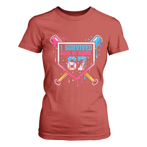 I Survived 67 Days Of School Baseball Ice Cream T Shirt For Women Funny Christmas Six Seven Meme TS14 Red Print Your Wear