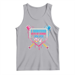 I Survived 67 Days Of School Baseball Ice Cream Tank Top Funny Christmas Six Seven Meme TS14 Athletic Heather Print Your Wear