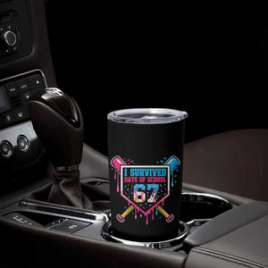 I Survived 67 Days Of School Baseball Ice Cream Tumbler Cup Funny Christmas Six Seven Meme TS14 Print Your Wear