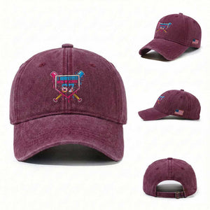 I Survived 67 Days Of School Baseball Ice Cream Washed Cotton Baseball Cap Funny Christmas Six Seven Meme TS14 Washed Cap Universal Fit Burgundy Print Your Wear