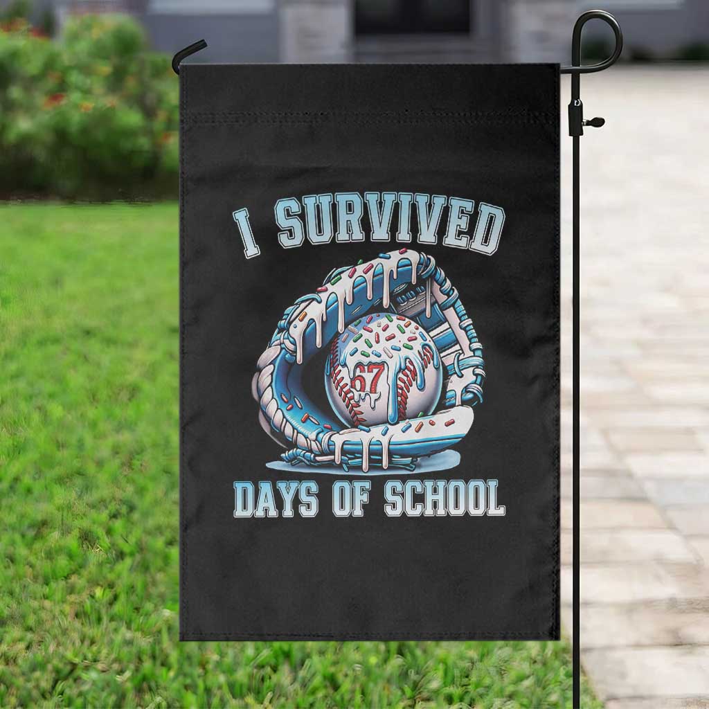 I Survived 67 Days Of School Baseball Glove Ice Cream Garden Flag Funny Christmas Six Seven Meme TS14 Print Your Wear