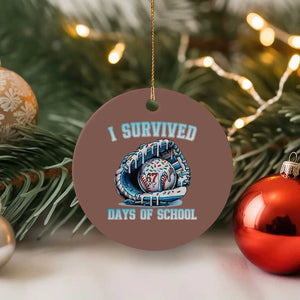 I Survived 67 Days Of School Baseball Glove Ice Cream Ceramic Ornament Funny Christmas Six Seven Meme TS14 1pc Mocha Print Your Wear